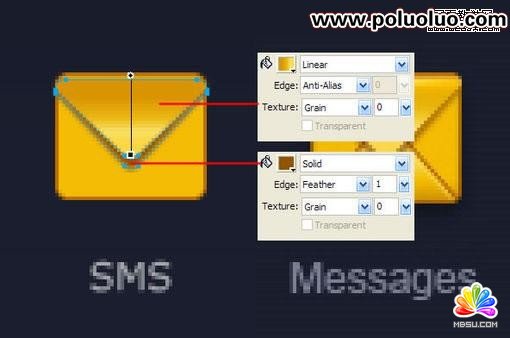 Fireworks教程:繪制矢量的郵件圖標