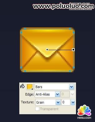 Fireworks教程:繪制矢量的郵件圖標