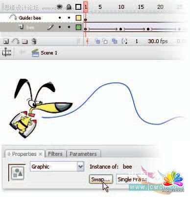Flash cs3鼠繪教程:圖形元件的同步應(yīng)用,PS教程,思緣教程網(wǎng)