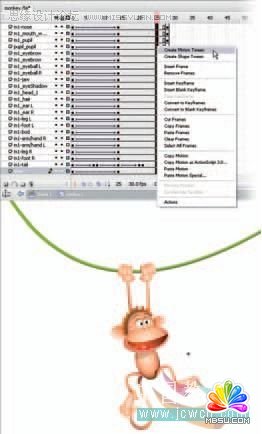 Flash cs3鼠繪教程:動畫技巧之繪制猴子,PS教程,思緣教程網(wǎng)