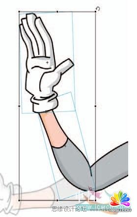 Flash cs3鼠繪教程:關(guān)閉缺口_完善角色肢體連接,PS教程,思緣教程網(wǎng)