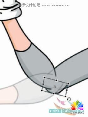 Flash cs3鼠繪教程:關(guān)閉缺口_完善角色肢體連接,PS教程,思緣教程網(wǎng)