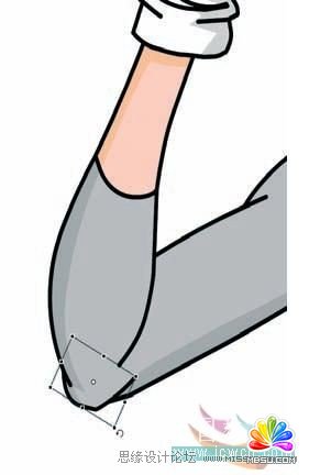 Flash cs3鼠繪教程:關(guān)閉缺口_完善角色肢體連接,PS教程,思緣教程網(wǎng)