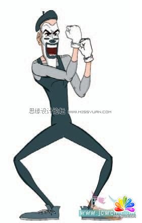 Flash cs3鼠繪教程:關(guān)閉缺口_完善角色肢體連接,PS教程,思緣教程網(wǎng)