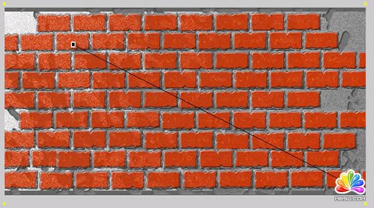 Fireworks制作紅墻磚頭效果