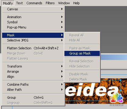 Fireworks 創(chuàng)建殘破紋理特效文字