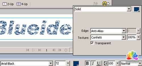 Fireworks 創(chuàng)建殘破紋理特效文字