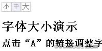 jquery字體大小點(diǎn)擊切換保存cookie支持大中小字體大小切換